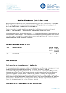 Retinoblastoma (siatkówczak)