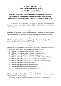 Uchwała Nr XIX-172-16 - BIP Urząd Gminy i Miasta w Grójcu