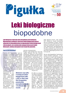 Leki biologiczne - Polski Związek Pracodawców Przemysłu
