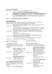 Program XVII Ogólnopolskiego Sympozjum Diabetologicznego i XI