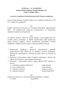 UCHWAŁA Nr 6/XXIII/2014 Krajowej Rady Polskiego Związku