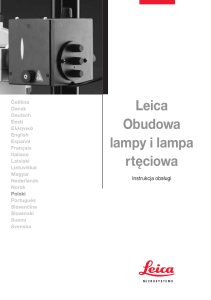 Leica Obudowa lampy i lampa rtęciowa