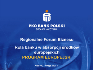 Program Europejski PKO BP SA