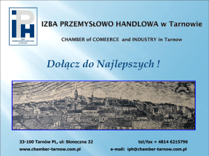 IPH w Tarnowie jest członkiem Krajowej Izby Gospodarczej i