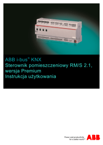 ABB i-bus® KNX Sterownik pomieszczeniowy RM/S 2.1, wersja