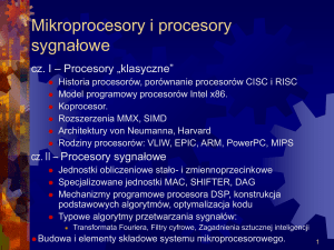 Mikroprocesory i procesory sygnałowe