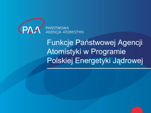 Funkcje PAA w Programie Polskiej Energetyki Jądrowej Promotor