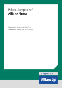 Pakiet ubezpieczeń Allianz Firma