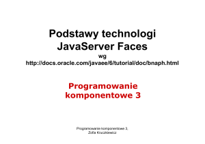 Podstawy technologi JavaServer Faces