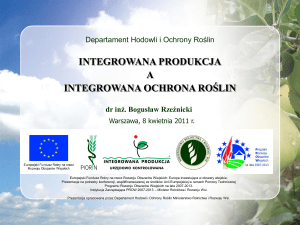 Integrowana ochrona roślin - Ministerstwo Rolnictwa i Rozwoju Wsi