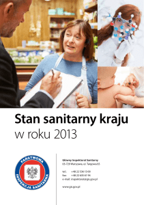 Stan sanitarny kraju w roku 2013