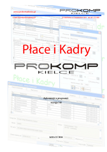 Płace i Kadry - PROKOMP Kielce