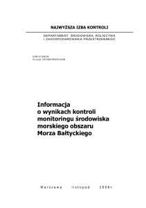 BIP - Monitoring Bałtyku - informacja