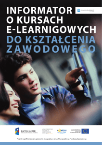 Informatorem o kursach e-learningowych do kształcenia