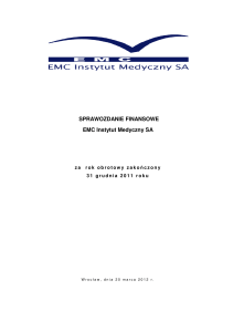 Strefa inwestora - EMC Instytut Medyczny SA - Emc