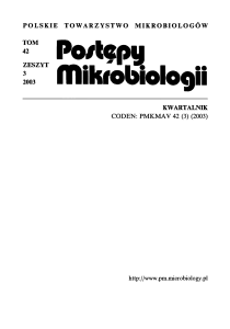 tom 42 numer 3 rok 2003 - Polskie Towarzystwo Mikrobiologów