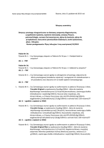 Numer sprawy: Płyny infuzyjne i inny asortyment/13/2013 Sławno