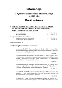 Wykonanie 56.355 zł - Urząd Miejski w Szczawnie