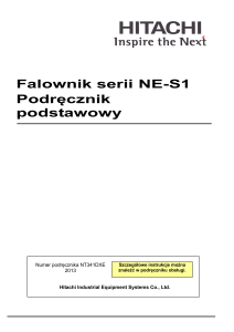 Falownik serii NE-S1 Podręcznik podstawowy