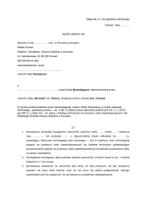 Wzór umowy - MOPR Poznań