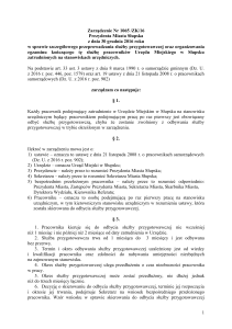 Zarządzenie Nr 1065 /ZK/16 Prezydenta Miasta Słupska z dnia 30