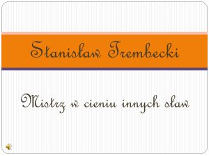 Stanis*aw Trembecki