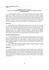 Ankieta dodatkowe procedury endoskopowe - Silesia