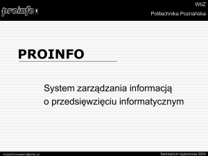 ProInfo - Politechnika Poznańska