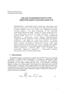 układy elektromagnetyczne prostowników wielopulsowych - IME