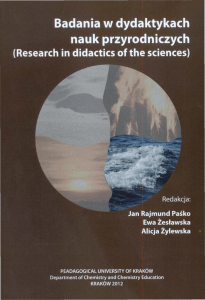 fizyka dla geografów, J.Chojnacka, Badania w dydaktykach