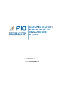 Regulamin Konkursu FIO w 2016 r.