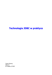 JDBC w praktyce - CB227567