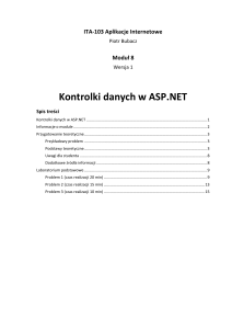 Kontrolki danych w ASP.NET