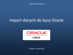 Import danych do bazy Oracle