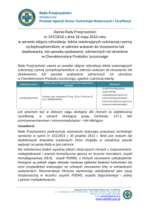 Opinia Rady Przejrzystości nr 147/2016 z dnia 16 maja 2016 roku w