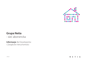 Grupa Netia - sieć abonencka