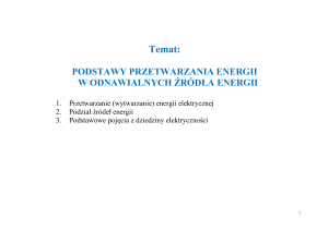 energia pierwotna - Zakład Obwodów i Sygnałów Elektrycznych