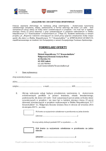 formularz oferty - U 7 Krasnoludków