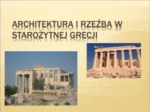 Architektura i rzeźba w Starożytnej Grecji