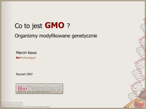 Co to jest GMO - BioTechnolog.pl