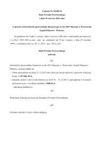 Uchwała Nr XII/89/16 Rady Powiatu Przeworskiego z dnia 10