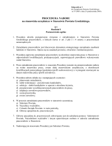 procedura naboru - Powiat Grodziski
