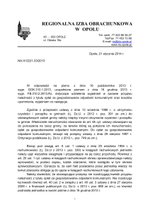 pismo 2014-01-21 - Regionalna Izba Obrachunkowa w Opolu