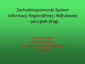 Zachodniopomorski System Informacji Region@lnej i N@ukowej