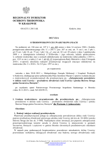 OO - regionalna dyrekcja ochrony środowiska w krakowie