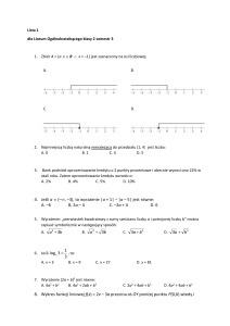 MATEMATYKA KLASA 2 semestr III (p. K. Goj – Polowy)