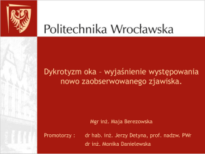 Prezentacja - Politechnika Wrocławska