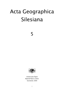Acta Geographica Silesiana - Wydział Nauk o Ziemi