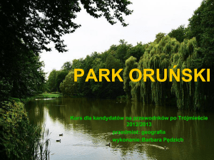 park oruński - Gdańsk Przewodnik