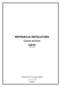 CA-10 instrukcja instalatora